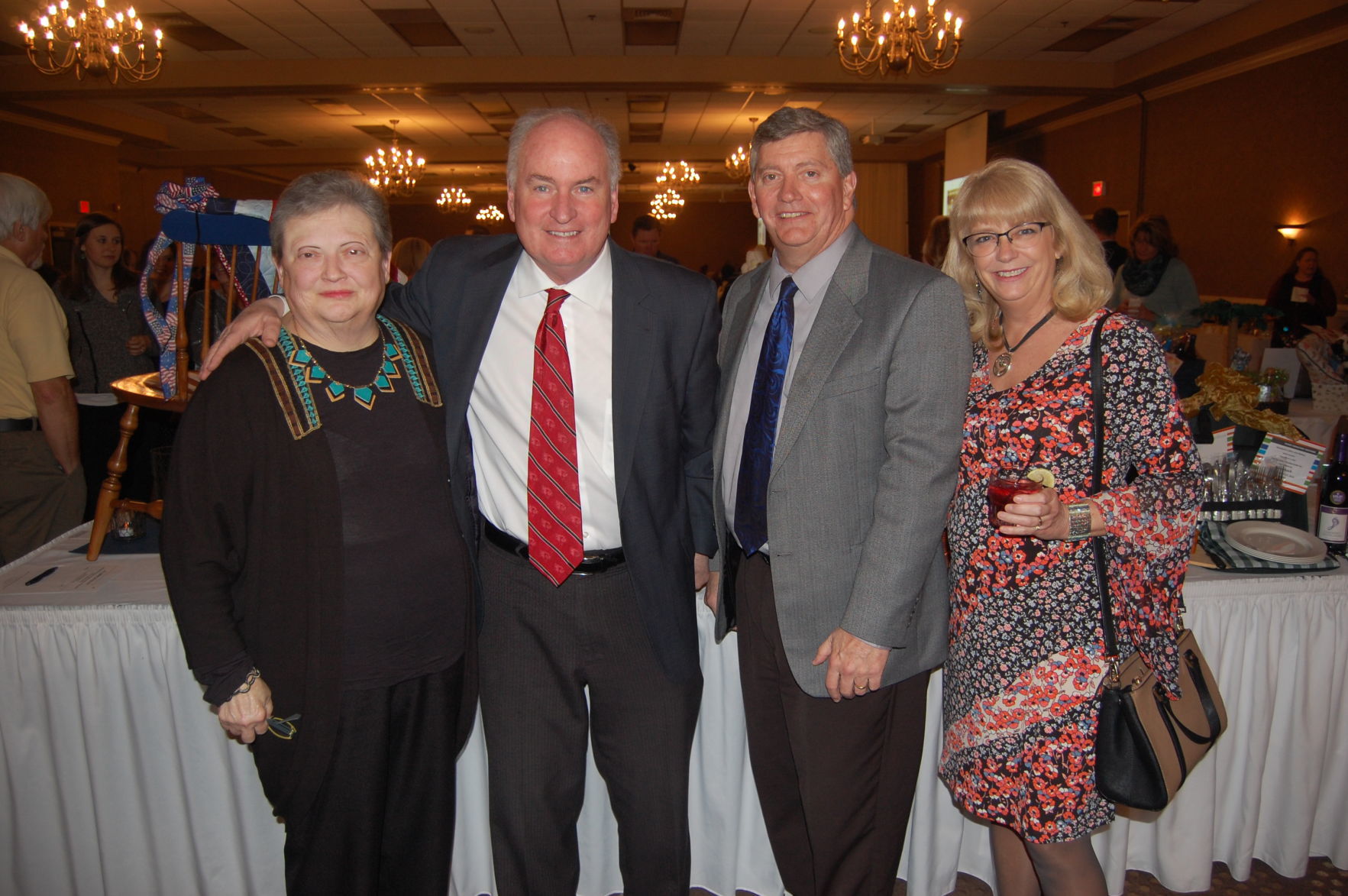 Peggy Hundley, State Rep. Dan Brady, Bob and Traci Freitag